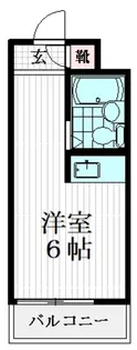 美工動坂ハイツ【1階】の間取り