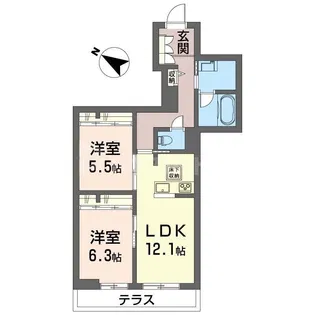 フォレスト パス【2階】の間取り