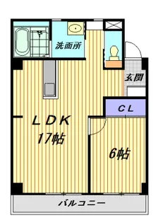信和元町ハウス【3階】の間取り
