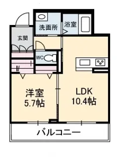 ソルコリーヌ【2階】の間取り