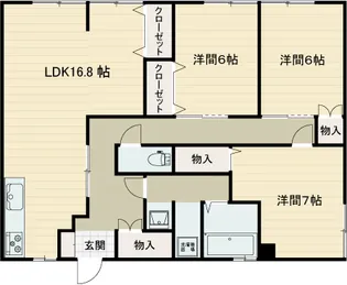 ヒルズ藤【1階】の間取り