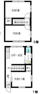 香川県東かがわ市湊【一戸建】の間取り
