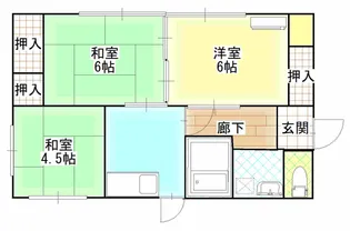 福島県福島市南矢野目字阿弥陀前【一戸建】の間取り