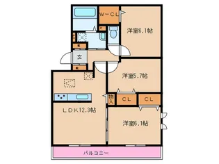 ウェーバー・S【2階】の間取り