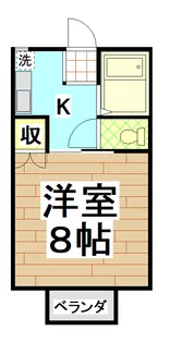 メイプルコート上長飯 B【2階】の間取り