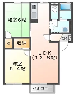 セレナーデ B【2階】の間取り