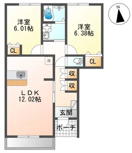 マロンハウス【1階】の間取り