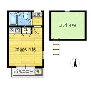 パークハウスB【2階】の間取り