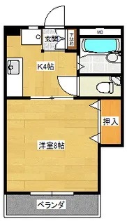 上杉イレブン【3階】の間取り