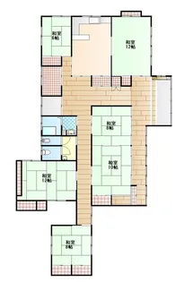 山形県米沢市大字川井【一戸建】の間取り