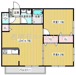 Tスクエア【1階】の間取り