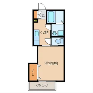 アカデミアコート 南【1階】の間取り