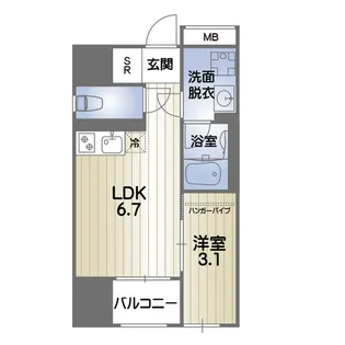 RISE KUMAMOTO EXE【2階】の間取り