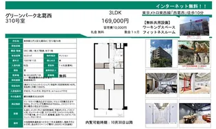 グリーンパーク北葛西【3階】の間取り