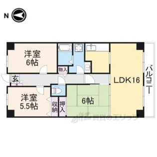 PHOENIXCOURT交野1【1階】の間取り