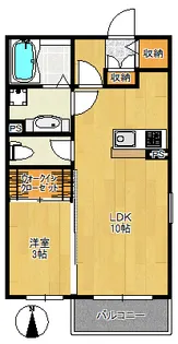 レザンポワールII【2階】の間取り