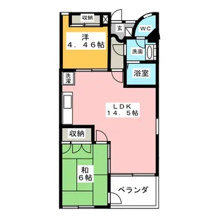 ゴールドコーストスウィート【1階】の間取り