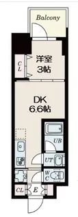 Dimus北浜【2階】の間取り