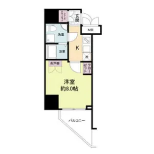 セレニテ福島アリア【4階】の間取り