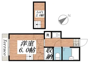 桐生第6レジデンス【1階】の間取り