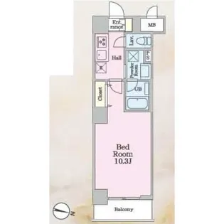 アロー東海神 37番館【4階】の間取り