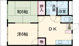 武蔵野ハイツ【1階】の間取り