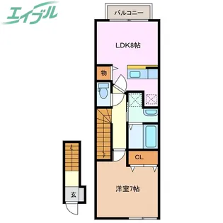 グリーンタウン壱番館【2階】の間取り