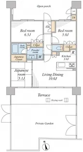 サングランデお花茶屋【1階】の間取り