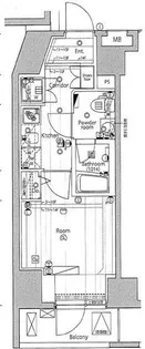 プレミアムキューブG渋谷神南【6階】の間取り