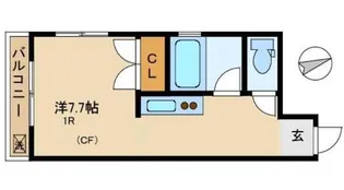KYハイツ【1階】の間取り