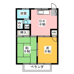 ひばりマンション【2階】の間取り