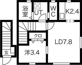 Lagom(ラーゴム)A【2階】の間取り