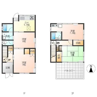 静岡県沼津市西間門【一戸建】の間取り