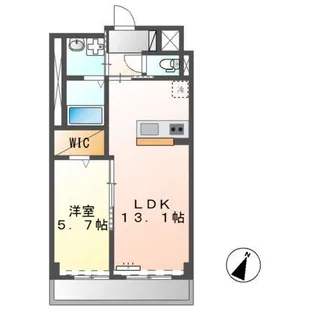 サンティエ・フチュール(Scintiller・Futur)【5階】の間取り