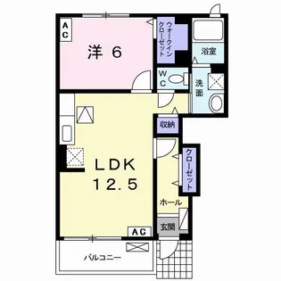 ベルブリーズII【1階】の間取り