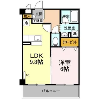 マンションマルカ サウス【3階】の間取り