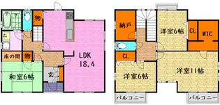 広島県山県郡北広島町本地【一戸建】の間取り