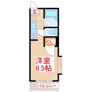 コーポエリート【5階】の間取り