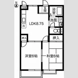 K’S HOUSE B【1階】の間取り