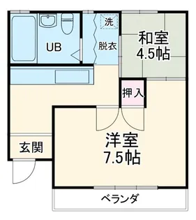 上峰マンション【3階】の間取り