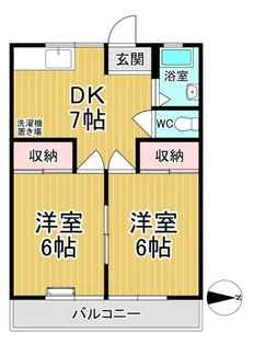 七番ハウス【2階】の間取り