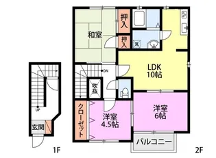 サンバレイ・ニッコーA【2階】の間取り