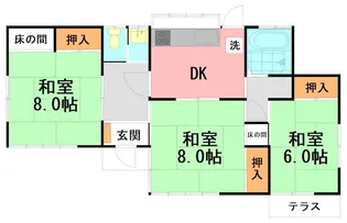 神奈川県中郡大磯町大磯【一戸建】の間取り