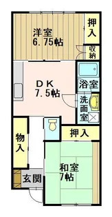 特進アパート【2階】の間取り