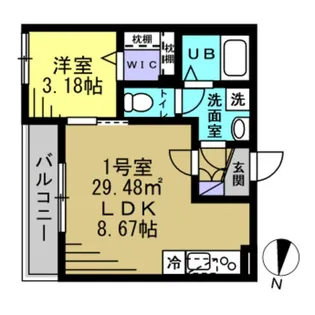 AJ蘇我EastIV【2階】の間取り