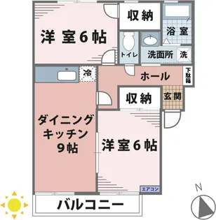 ボヌールYOU【3階】の間取り