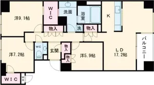 3LDKの間取り画像