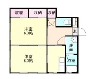 新潟県長岡市左近1【アパート】の間取り