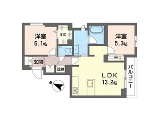 シエル【2階】の間取り