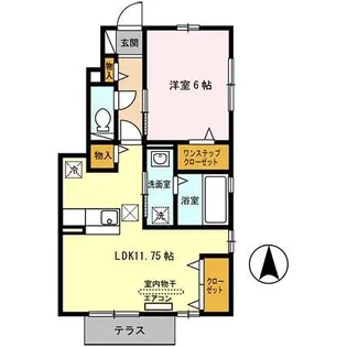 アズール A【1階】の間取り